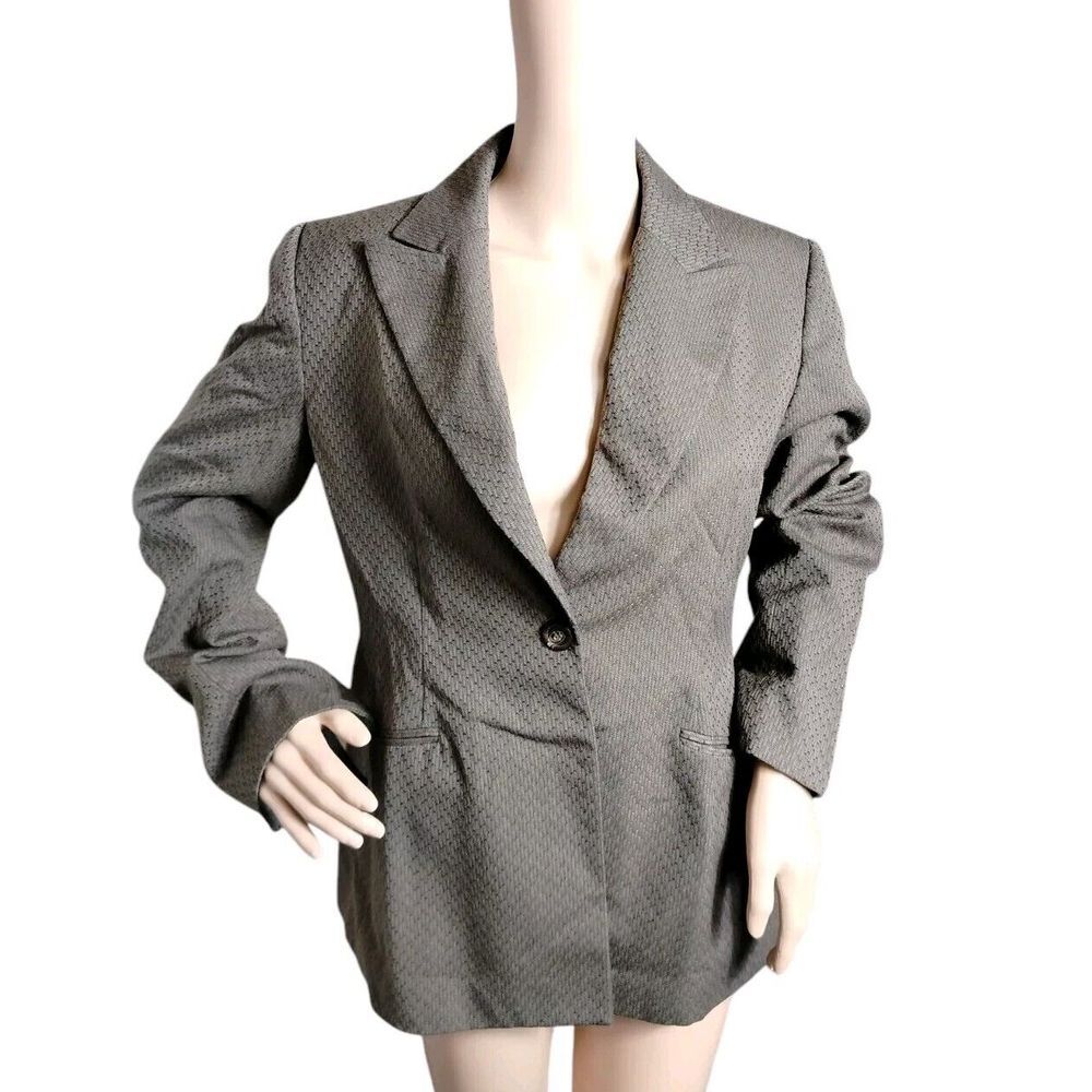 Harve Benard Blazer Woman's 10 Multicolor Wool Polyester Geometric Professional‎